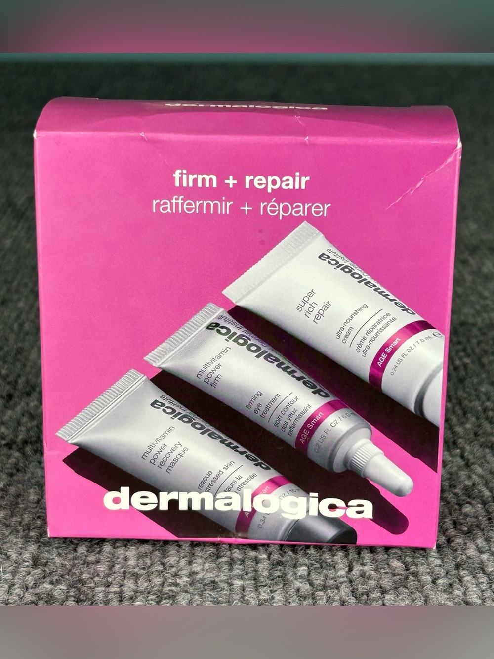 Dermalogica Firm & Repair 3 Piece Kit ~ Travel sz Mask Serum Cream Skincare